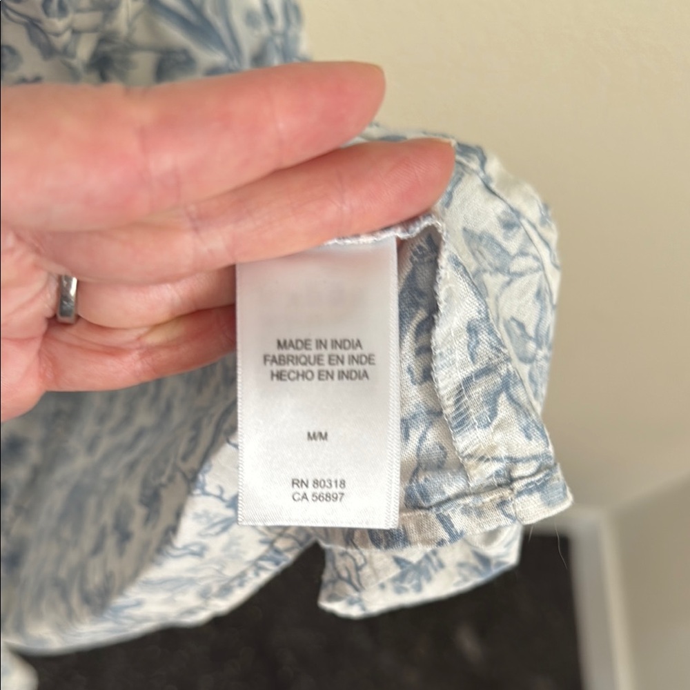 Lucky Brand Blue and Gray Spaghetti Strap Slip Midi Dress wedding guest Italy - Picture 11 of 12